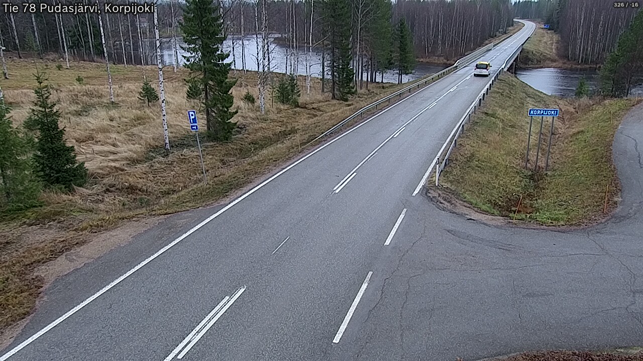 Kelikamerat Kuva Tie 78 Pudasjärvi, Korpijo, Pudasjärvi, Pohjois-Pohjanmaa