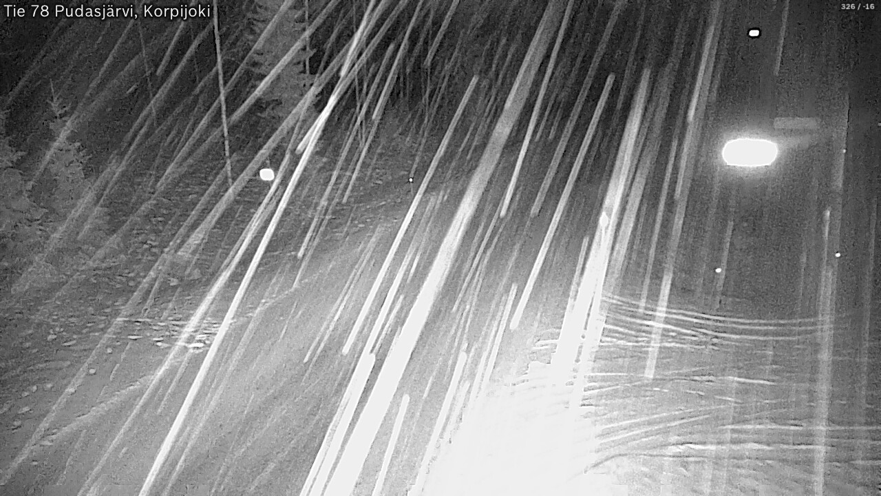 Kelikamerat Kuva Tie 78 Pudasjärvi, Korpijo, Pudasjärvi, Pohjois-Pohjanmaa