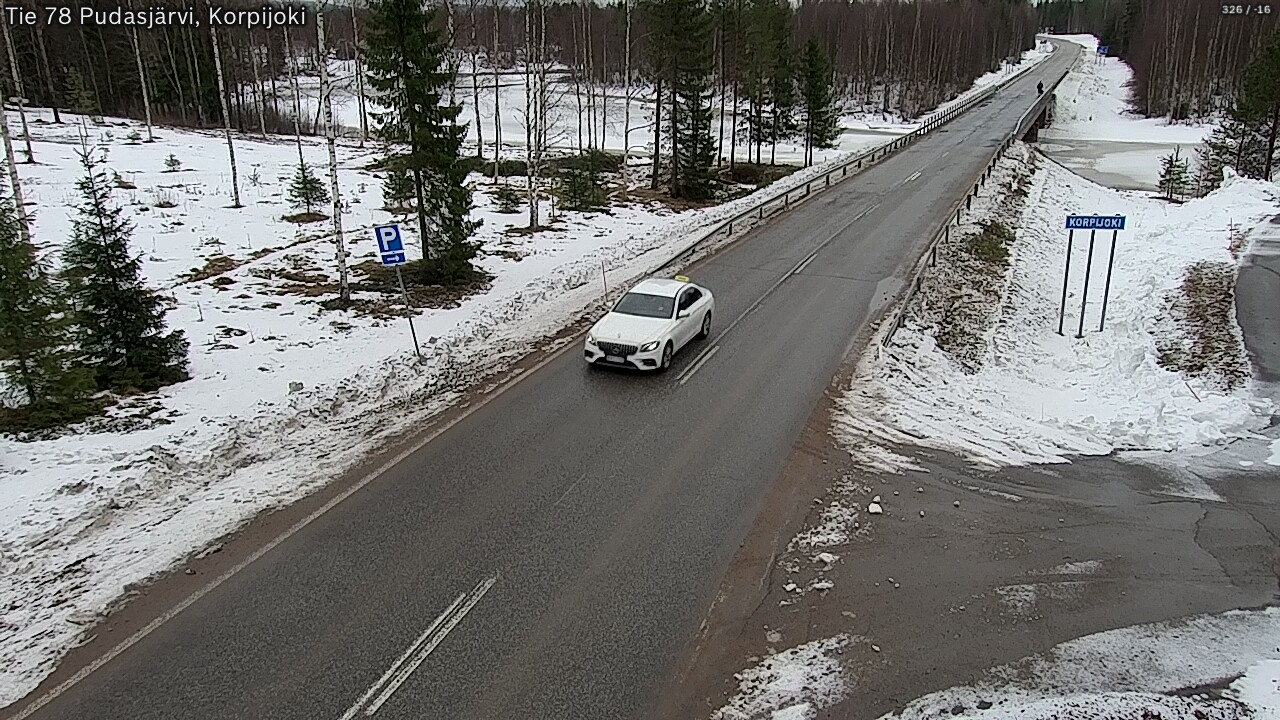 Kelikamerat Kuva Tie 78 Pudasjärvi, Korpijo, Pudasjärvi, Pohjois-Pohjanmaa