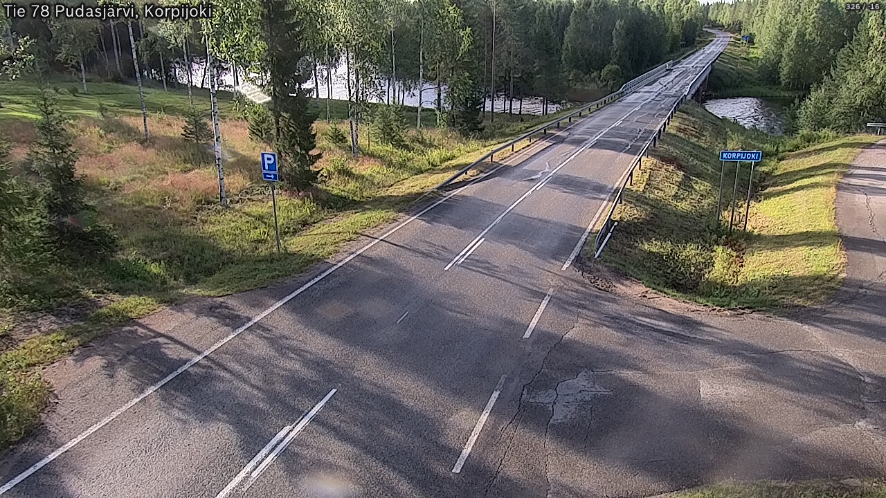 Kelikamerat Kuva Tie 78 Pudasjärvi, Korpijo, Pudasjärvi, Pohjois-Pohjanmaa