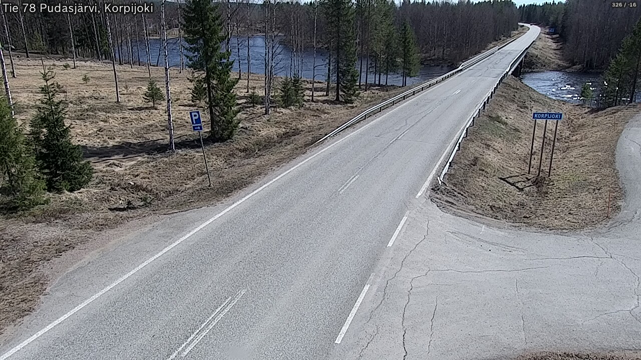 Kelikamerat Kuva Tie 78 Pudasjärvi, Korpijo, Pudasjärvi, Pohjois-Pohjanmaa