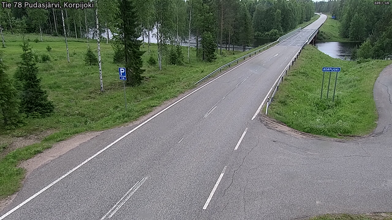 Kelikamerat Kuva Tie 78 Pudasjärvi, Korpijo, Pudasjärvi, Pohjois-Pohjanmaa