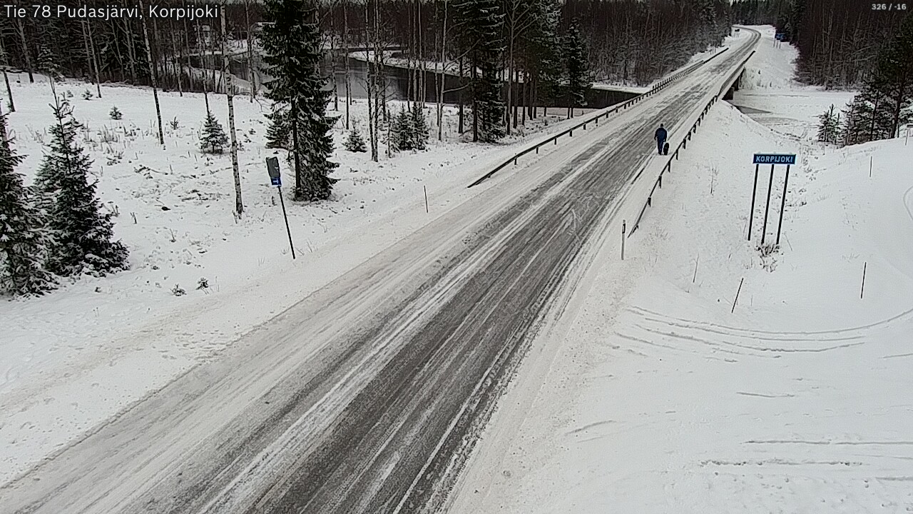 Kelikamerat Kuva Tie 78 Pudasjärvi, Korpijo, Pudasjärvi, Pohjois-Pohjanmaa
