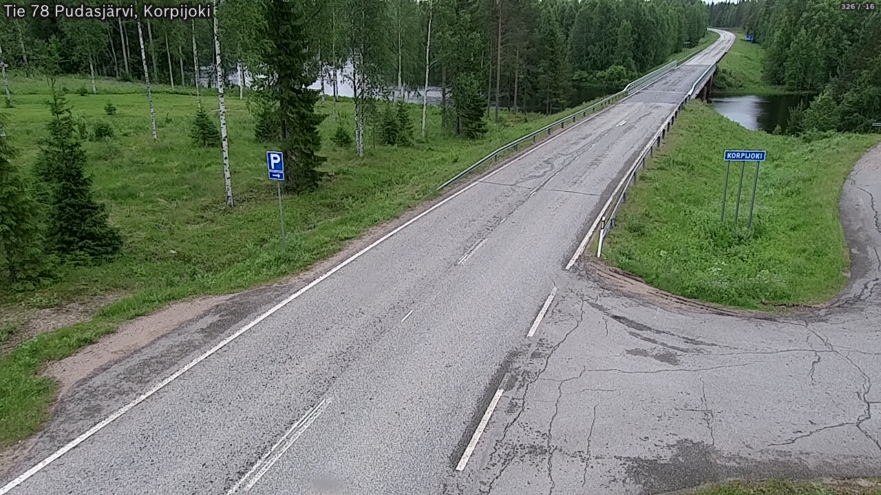 Kelikamerat Kuva Tie 78 Pudasjärvi, Korpijo, Pudasjärvi, Pohjois-Pohjanmaa