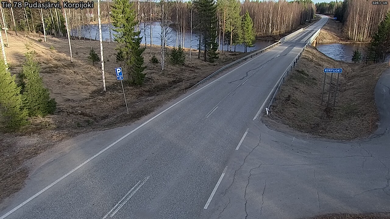Kelikamerat Kuva Tie 78 Pudasjärvi, Korpijo, Pudasjärvi, Pohjois-Pohjanmaa