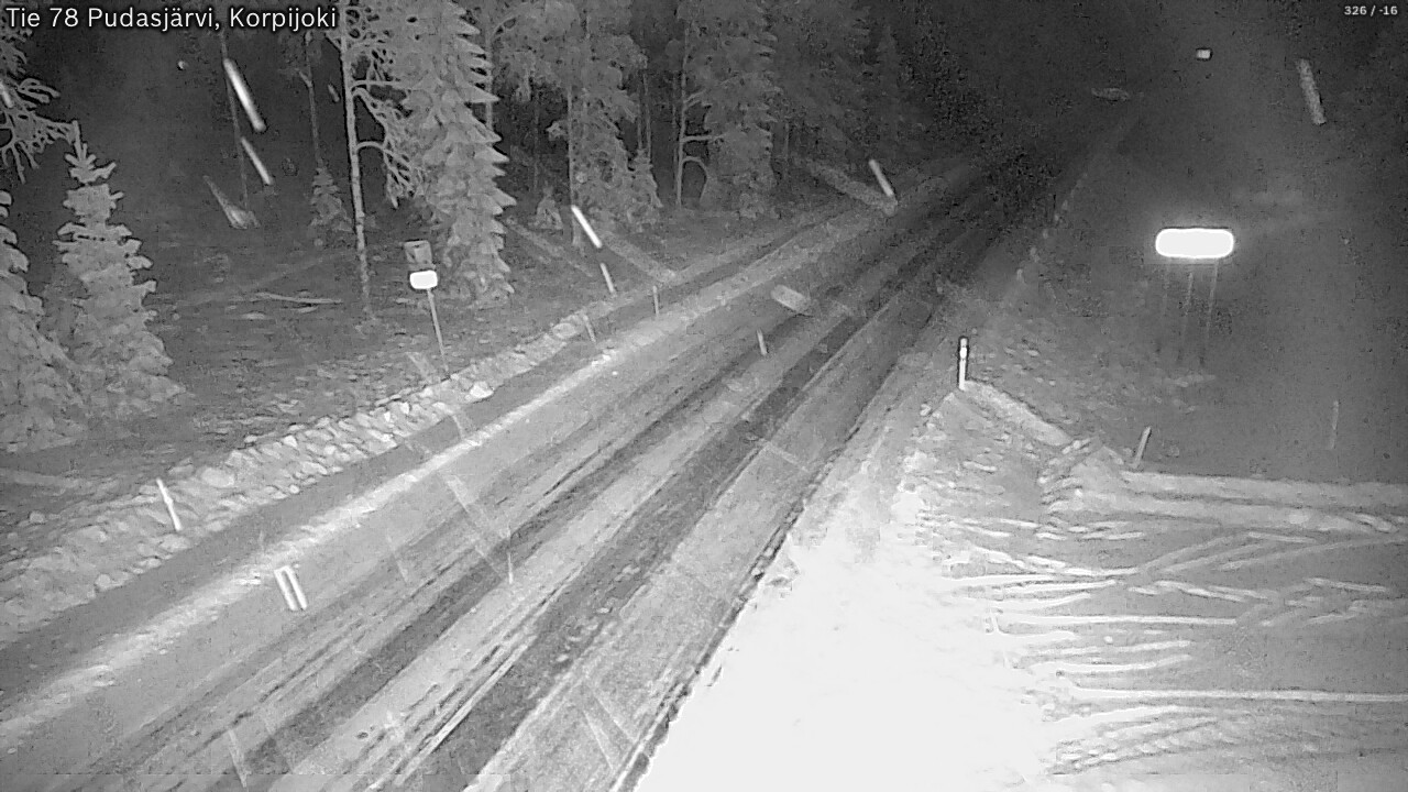 Kelikamerat Kuva Tie 78 Pudasjärvi, Korpijo, Pudasjärvi, Pohjois-Pohjanmaa