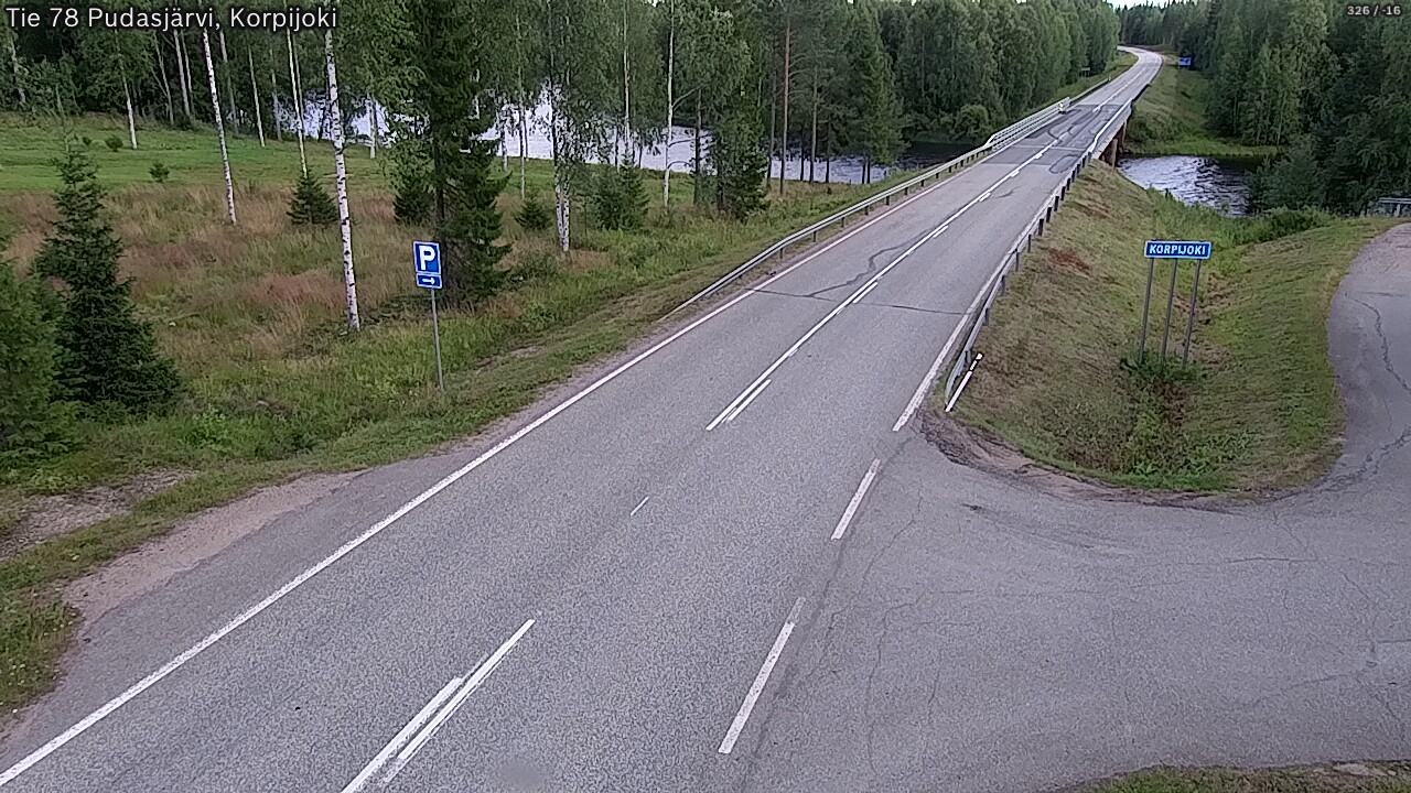 Kelikamerat Kuva Tie 78 Pudasjärvi, Korpijo, Pudasjärvi, Pohjois-Pohjanmaa