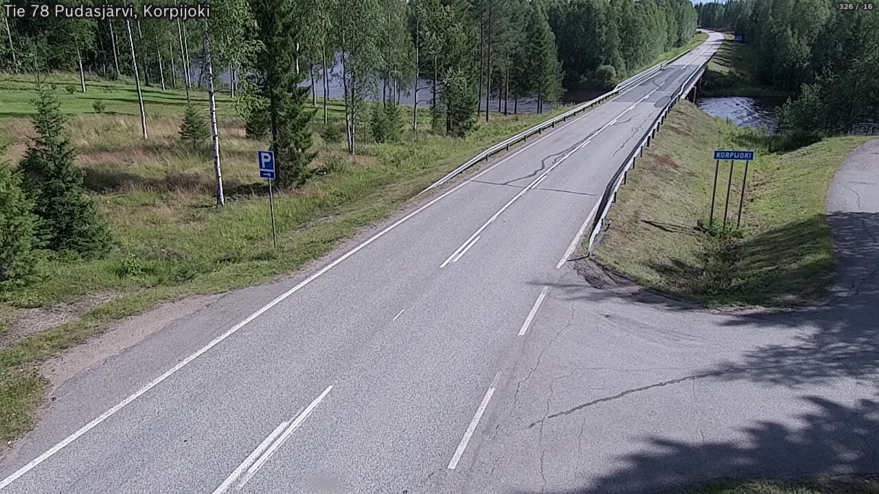 Kelikamerat Kuva Tie 78 Pudasjärvi, Korpijo, Pudasjärvi, Pohjois-Pohjanmaa