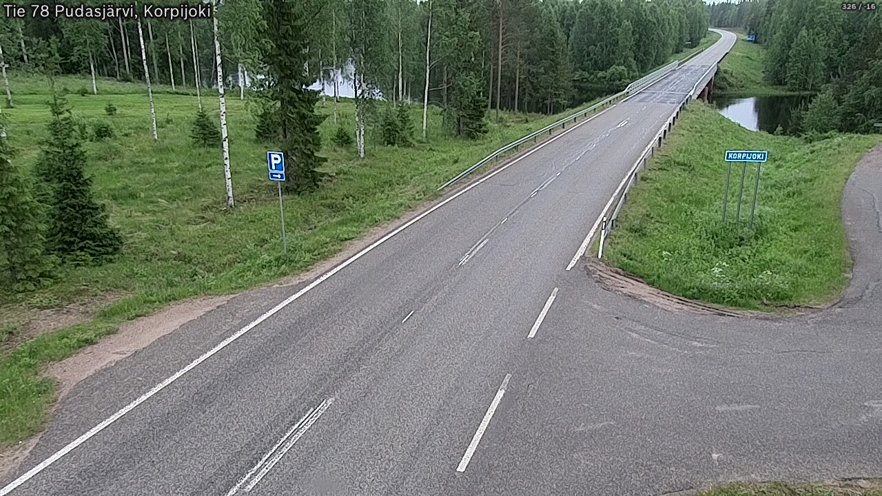 Kelikamerat Kuva Tie 78 Pudasjärvi, Korpijo, Pudasjärvi, Pohjois-Pohjanmaa