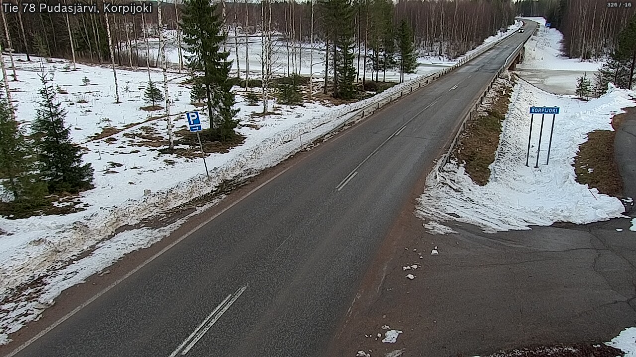 Kelikamerat Kuva Tie 78 Pudasjärvi, Korpijo, Pudasjärvi, Pohjois-Pohjanmaa