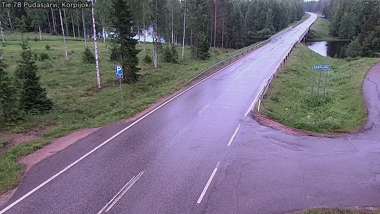 Kelikamerat Kuva Tie 78 Pudasjärvi, Korpijo, Pudasjärvi, Pohjois-Pohjanmaa