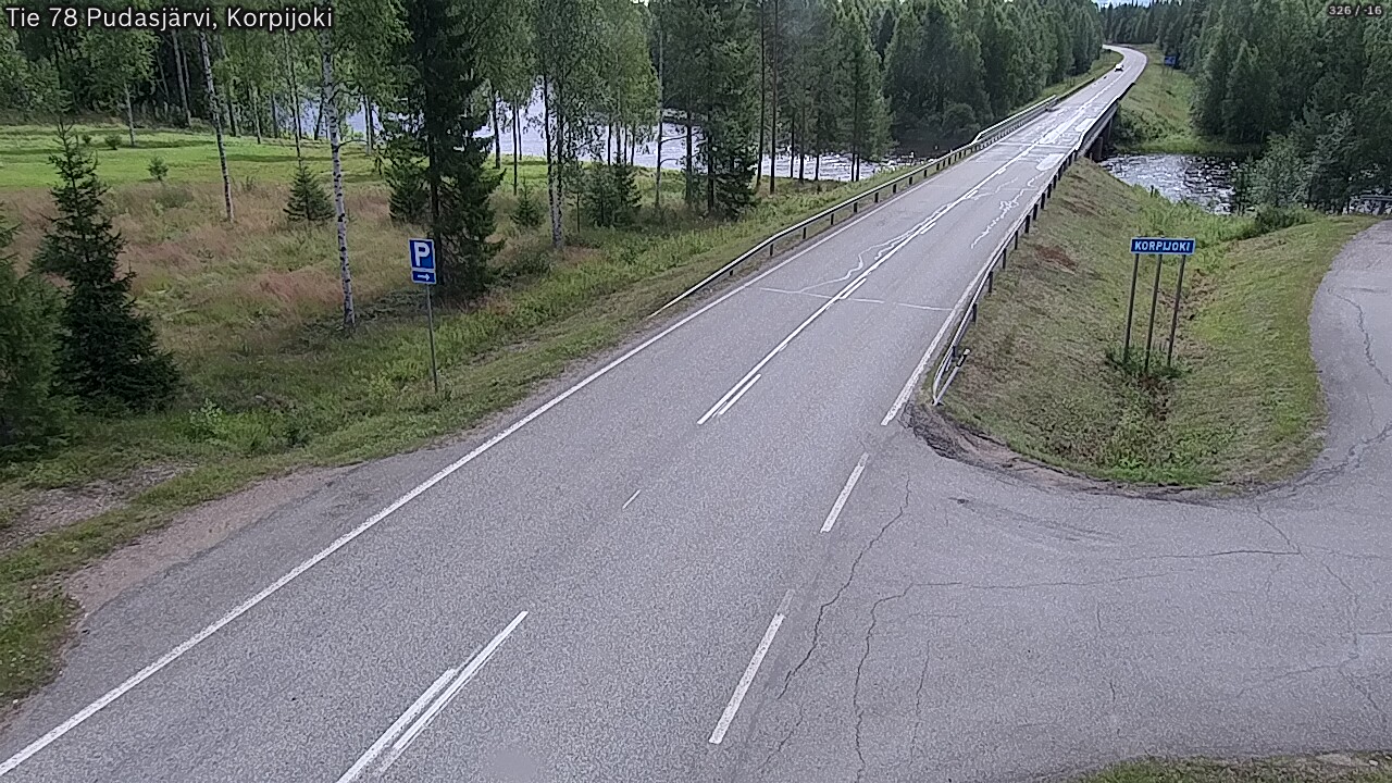 Kelikamerat Kuva Tie 78 Pudasjärvi, Korpijo, Pudasjärvi, Pohjois-Pohjanmaa