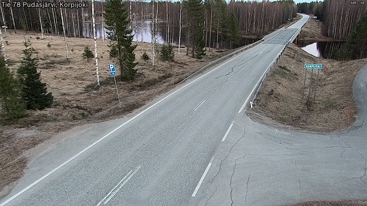 Kelikamerat Kuva Tie 78 Pudasjärvi, Korpijo, Pudasjärvi, Pohjois-Pohjanmaa