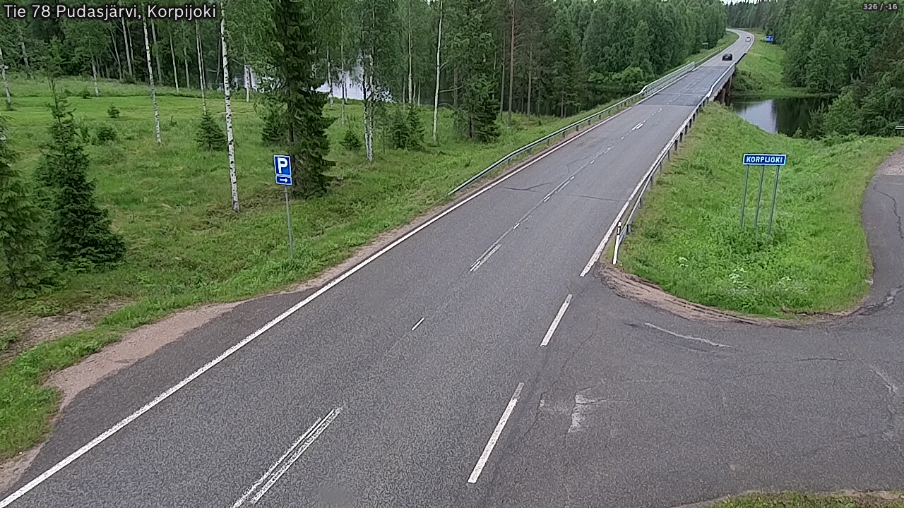Kelikamerat Kuva Tie 78 Pudasjärvi, Korpijo, Pudasjärvi, Pohjois-Pohjanmaa