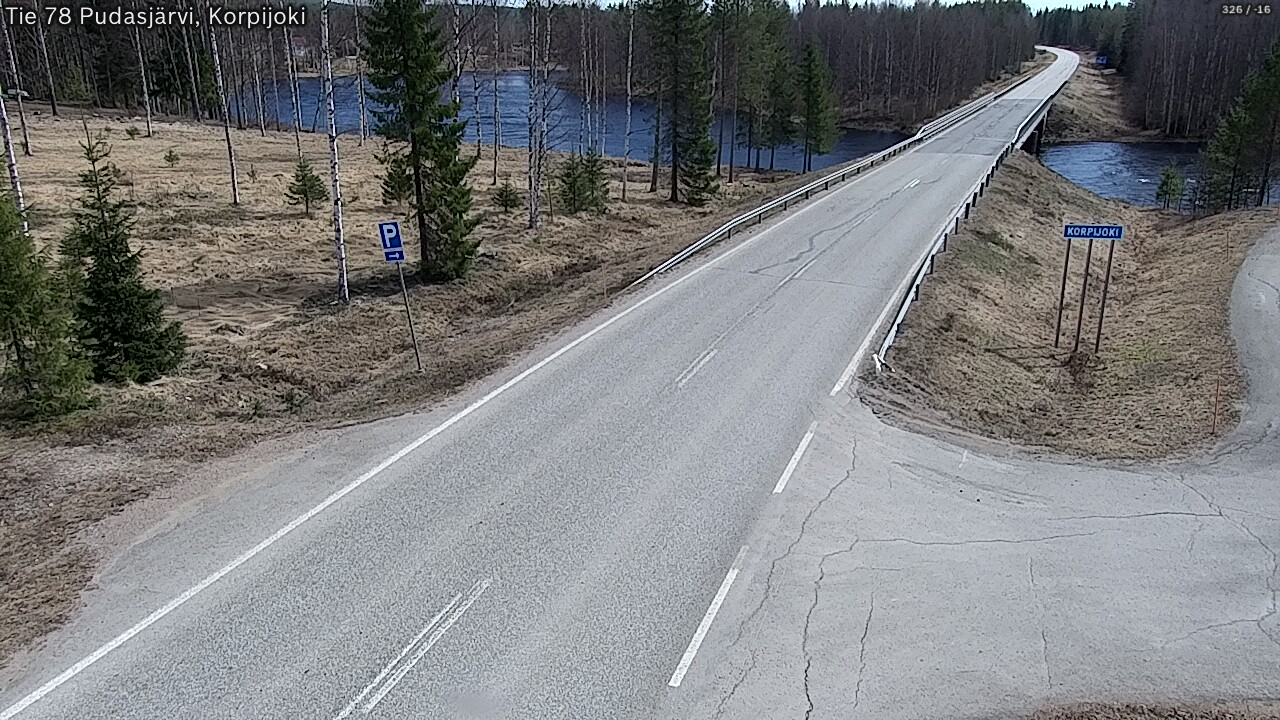 Kelikamerat Kuva Tie 78 Pudasjärvi, Korpijo, Pudasjärvi, Pohjois-Pohjanmaa