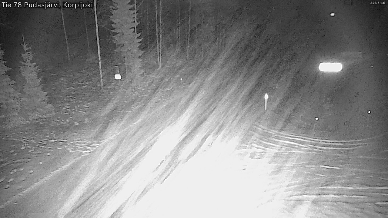 Kelikamerat Kuva Tie 78 Pudasjärvi, Korpijo, Pudasjärvi, Pohjois-Pohjanmaa