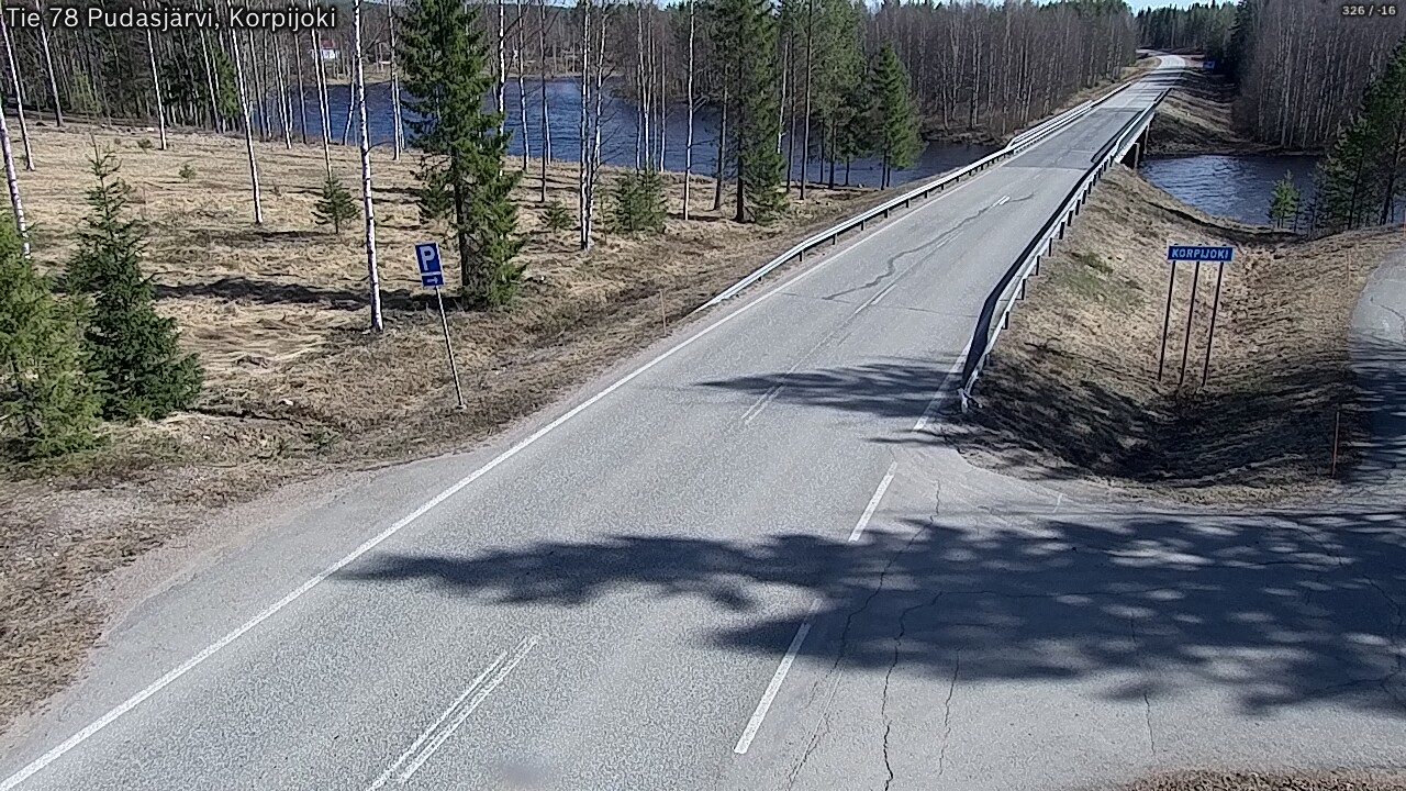 Kelikamerat Kuva Tie 78 Pudasjärvi, Korpijo, Pudasjärvi, Pohjois-Pohjanmaa