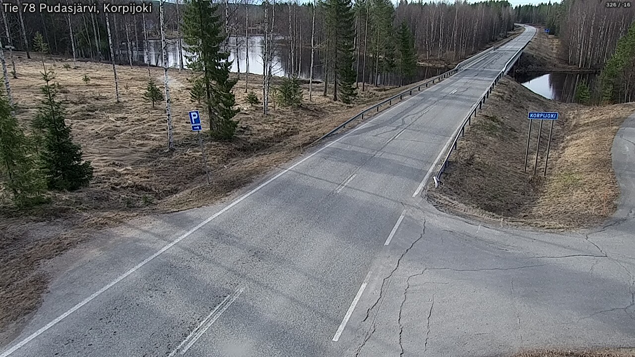 Kelikamerat Kuva Tie 78 Pudasjärvi, Korpijo, Pudasjärvi, Pohjois-Pohjanmaa