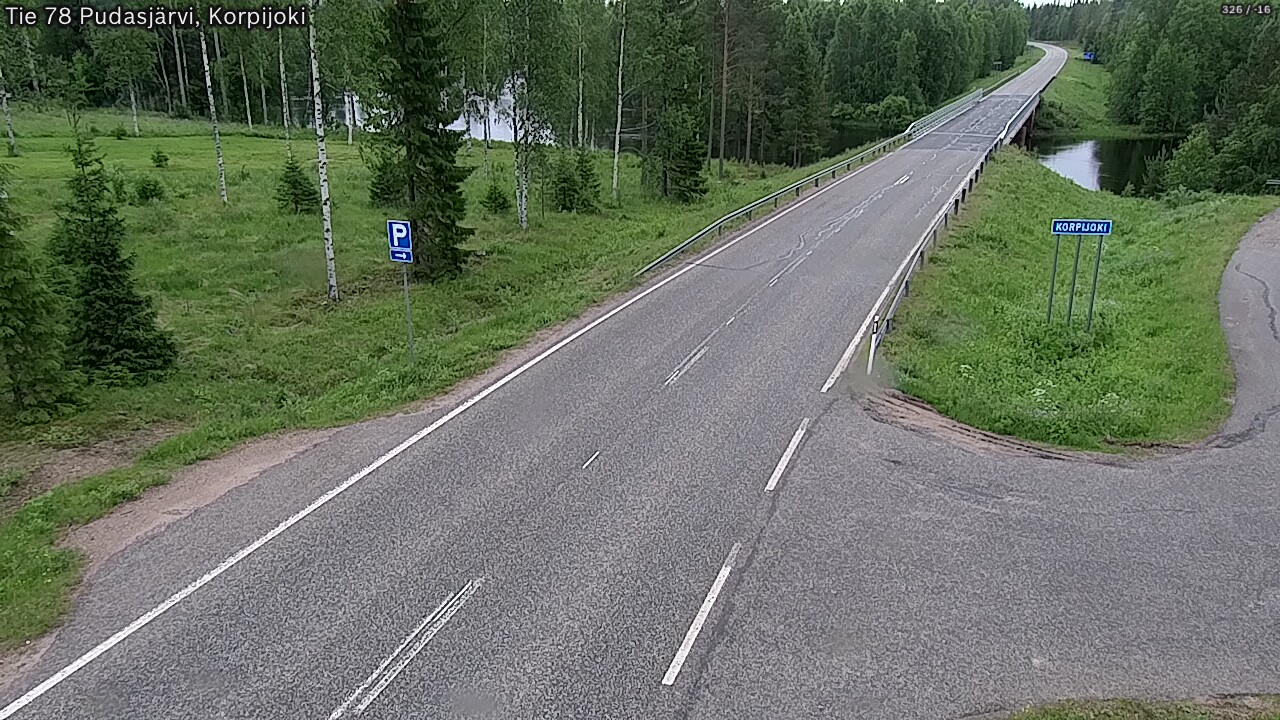 Kelikamerat Kuva Tie 78 Pudasjärvi, Korpijo, Pudasjärvi, Pohjois-Pohjanmaa