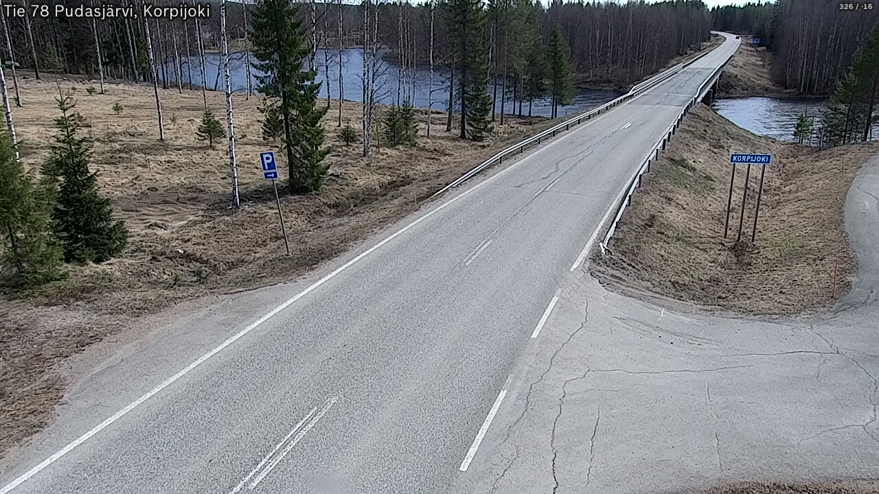 Kelikamerat Kuva Tie 78 Pudasjärvi, Korpijo, Pudasjärvi, Pohjois-Pohjanmaa