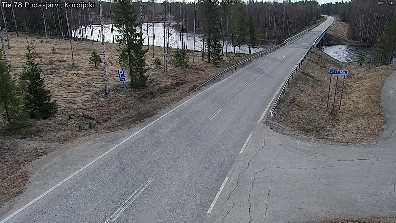 Kelikamerat Kuva Tie 78 Pudasjärvi, Korpijo, Pudasjärvi, Pohjois-Pohjanmaa