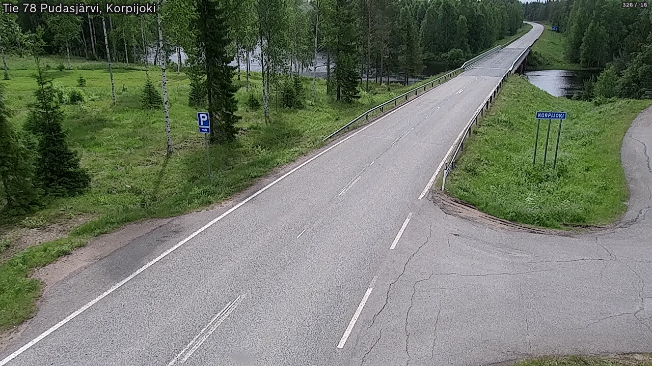 Kelikamerat Kuva Tie 78 Pudasjärvi, Korpijo, Pudasjärvi, Pohjois-Pohjanmaa