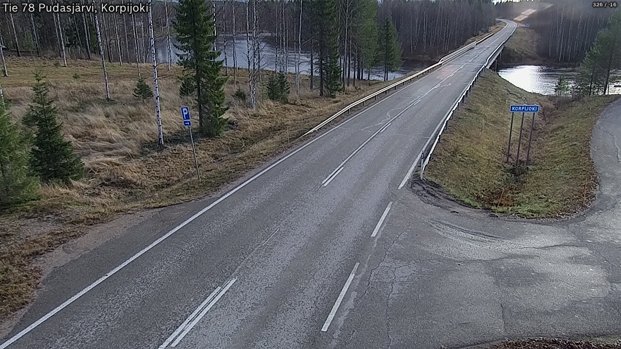 Kelikamerat Kuva Tie 78 Pudasjärvi, Korpijo, Pudasjärvi, Pohjois-Pohjanmaa