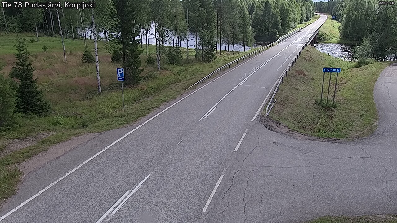 Kelikamerat Kuva Tie 78 Pudasjärvi, Korpijo, Pudasjärvi, Pohjois-Pohjanmaa