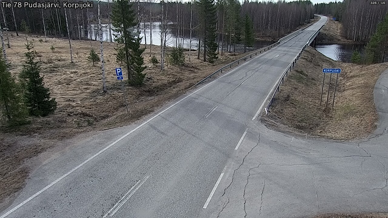 Kelikamerat Kuva Tie 78 Pudasjärvi, Korpijo, Pudasjärvi, Pohjois-Pohjanmaa