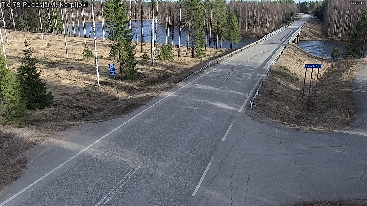 Kelikamerat Kuva Tie 78 Pudasjärvi, Korpijo, Pudasjärvi, Pohjois-Pohjanmaa