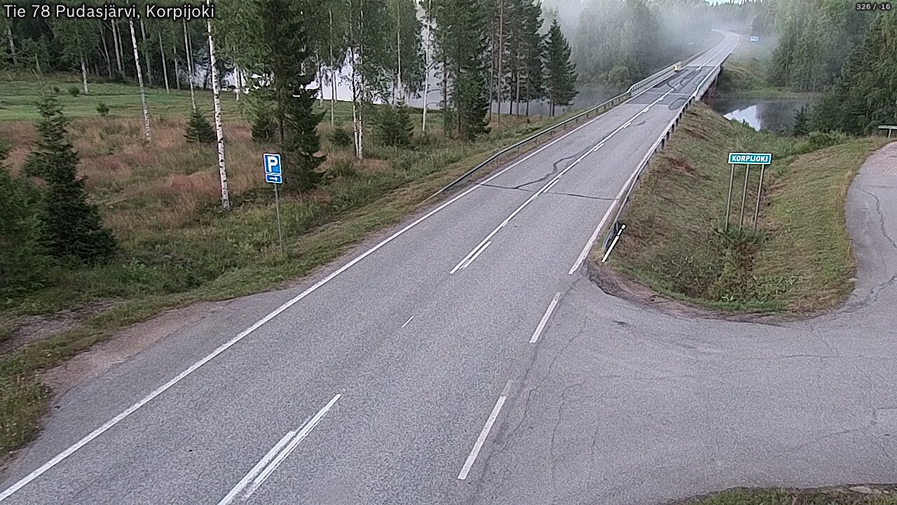 Kelikamerat Kuva Tie 78 Pudasjärvi, Korpijo, Pudasjärvi, Pohjois-Pohjanmaa