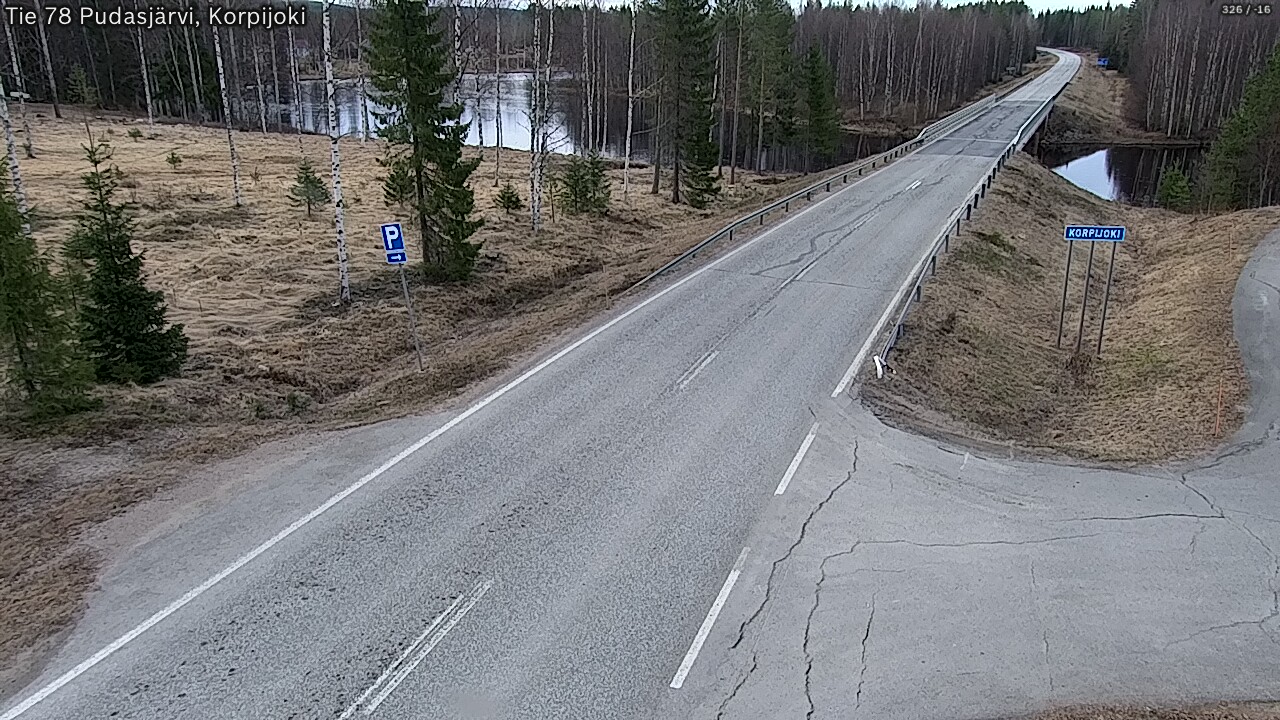 Kelikamerat Kuva Tie 78 Pudasjärvi, Korpijo, Pudasjärvi, Pohjois-Pohjanmaa