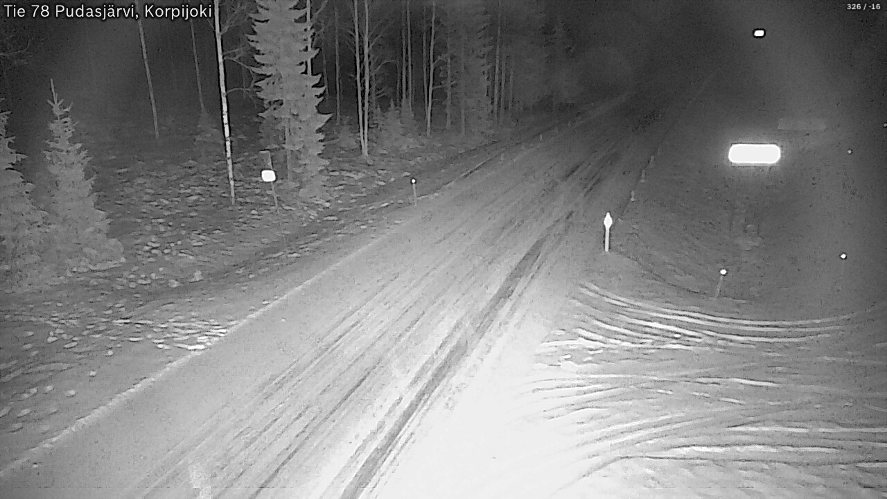 Kelikamerat Kuva Tie 78 Pudasjärvi, Korpijo, Pudasjärvi, Pohjois-Pohjanmaa