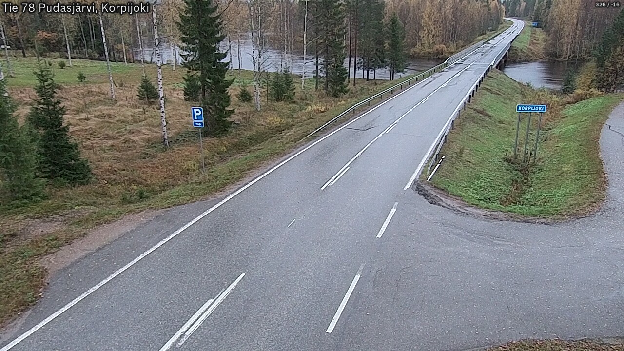Kelikamerat Kuva Tie 78 Pudasjärvi, Korpijo, Pudasjärvi, Pohjois-Pohjanmaa