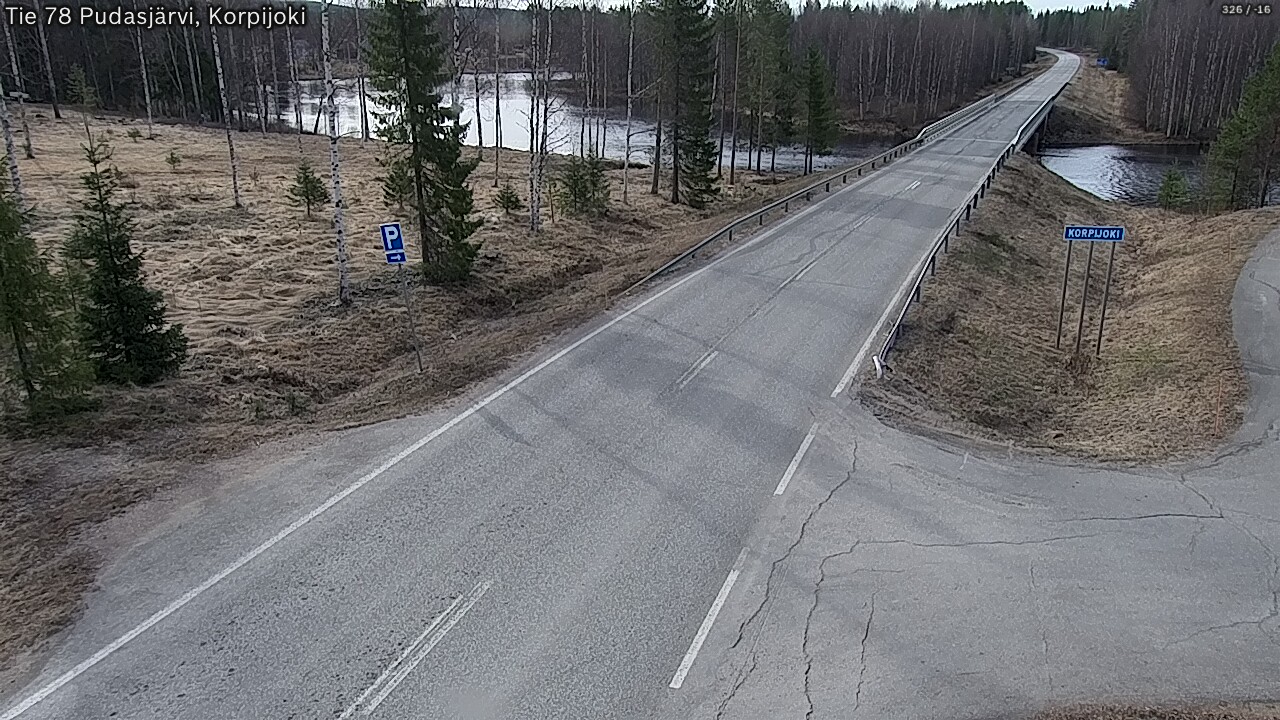 Kelikamerat Kuva Tie 78 Pudasjärvi, Korpijo, Pudasjärvi, Pohjois-Pohjanmaa