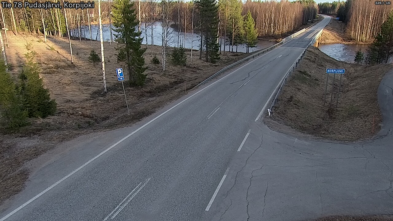 Kelikamerat Kuva Tie 78 Pudasjärvi, Korpijo, Pudasjärvi, Pohjois-Pohjanmaa