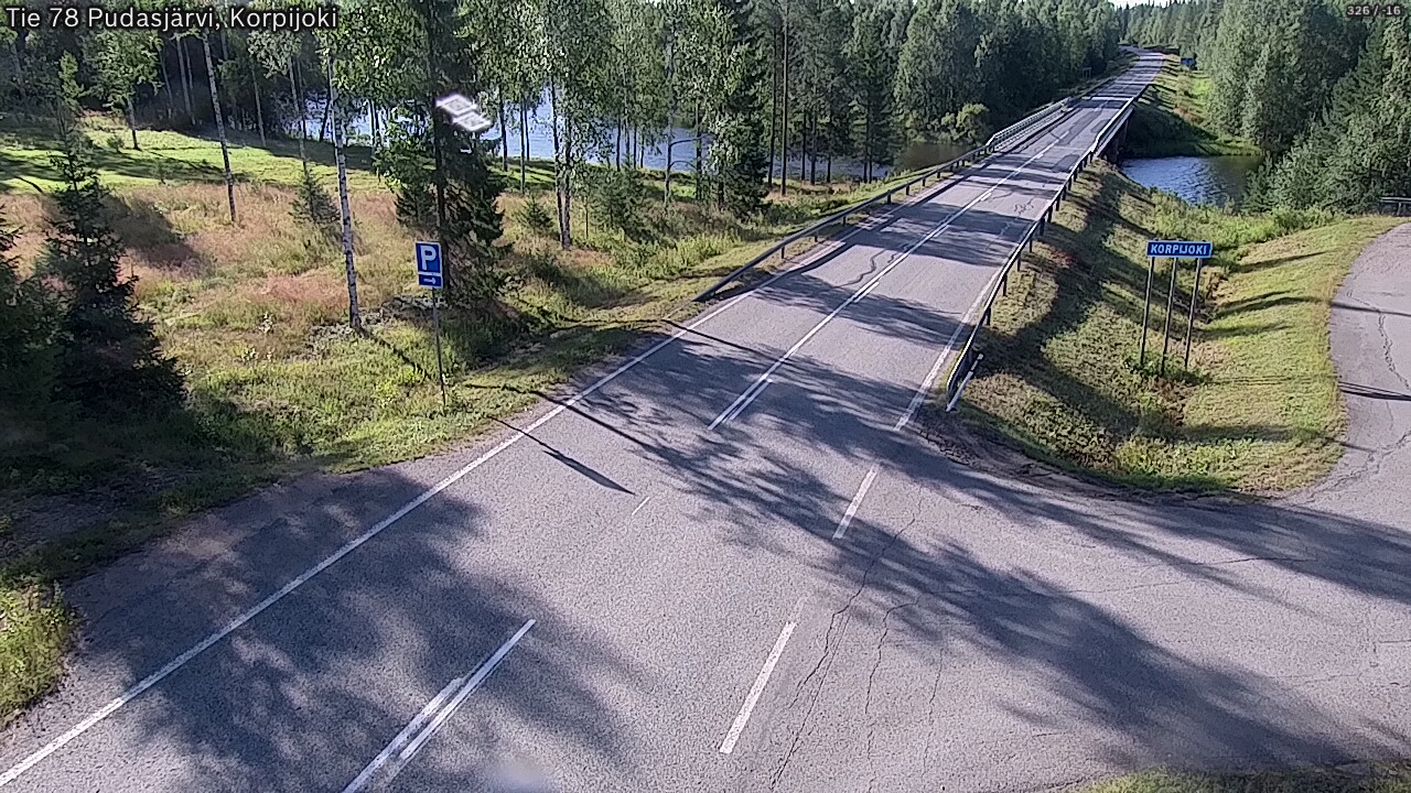 Weather Camera Image Väg 78 Pudasjärvi, Korpijoki, Pudasjärvi, Pohjois-Pohjanmaa