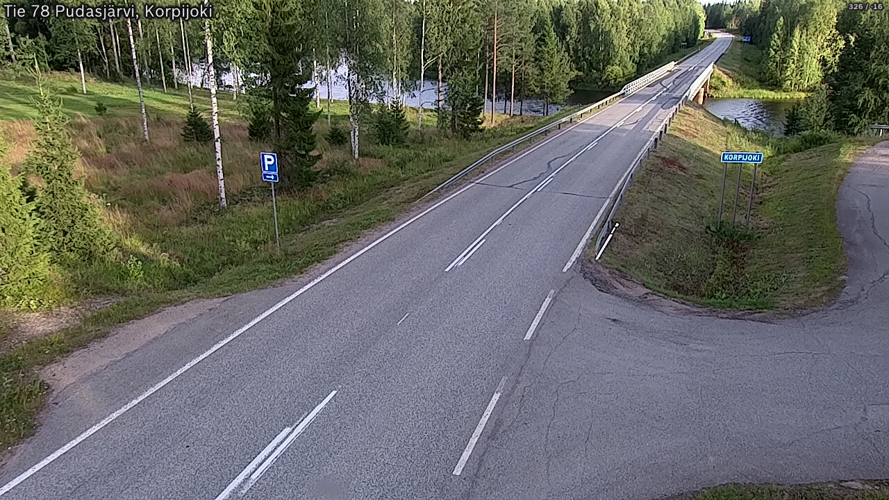 Kelikamerat Kuva Tie 78 Pudasjärvi, Korpijo, Pudasjärvi, Pohjois-Pohjanmaa