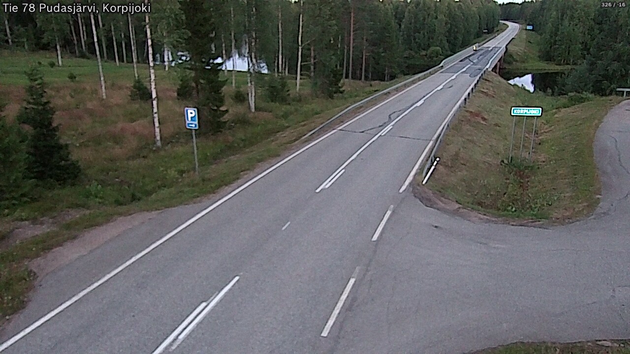 Kelikamerat Kuva Tie 78 Pudasjärvi, Korpijo, Pudasjärvi, Pohjois-Pohjanmaa