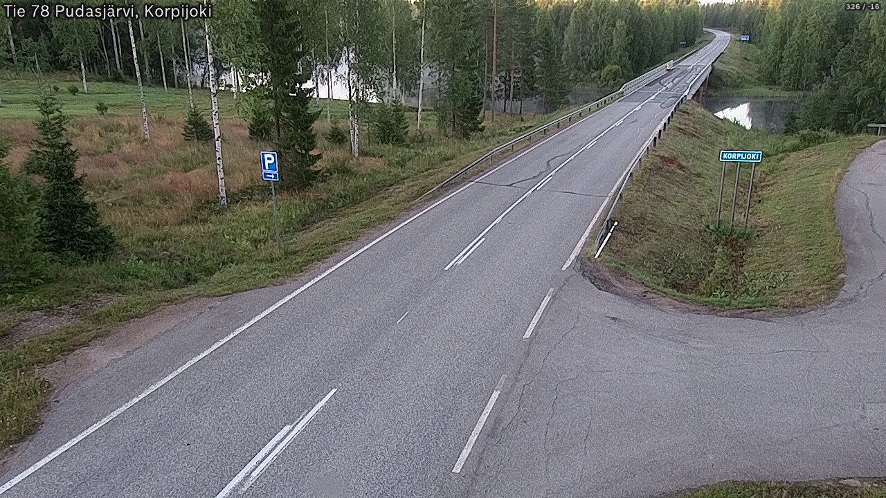 Kelikamerat Kuva Tie 78 Pudasjärvi, Korpijo, Pudasjärvi, Pohjois-Pohjanmaa