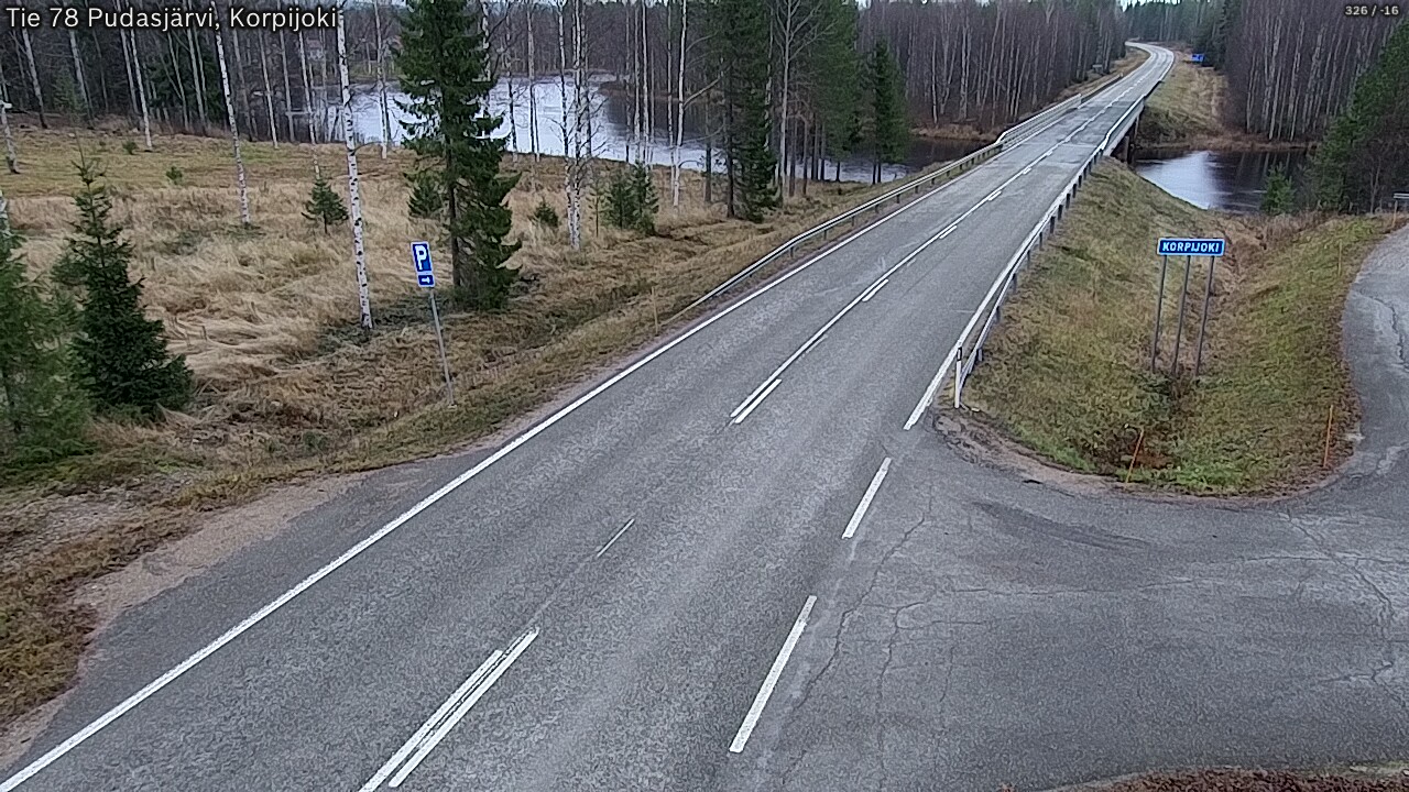 Kelikamerat Kuva Tie 78 Pudasjärvi, Korpijo, Pudasjärvi, Pohjois-Pohjanmaa