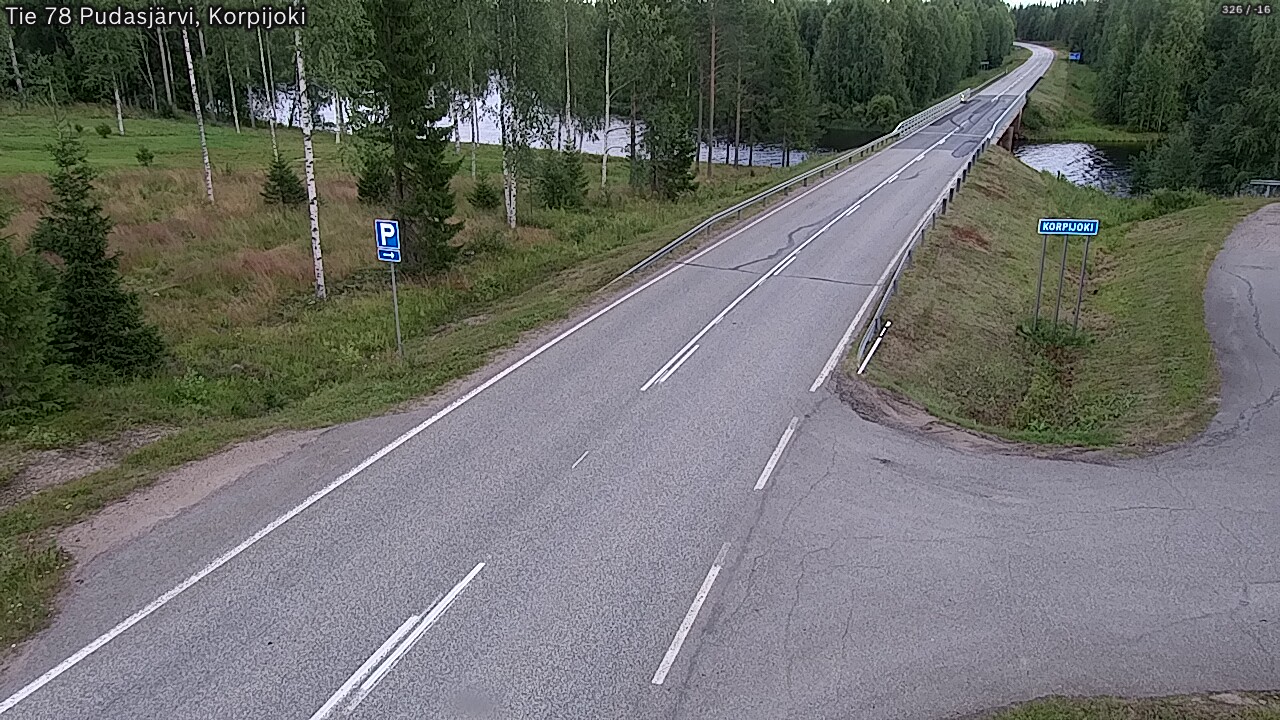 Kelikamerat Kuva Tie 78 Pudasjärvi, Korpijo, Pudasjärvi, Pohjois-Pohjanmaa
