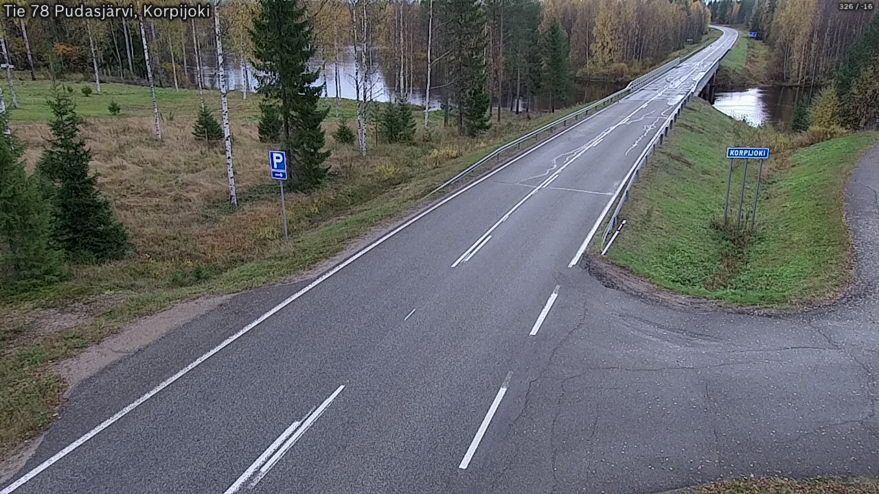 Weather Camera Image Road 78 Pudasjärvi, Korpijoki, Pudasjärvi, Pohjois-Pohjanmaa
