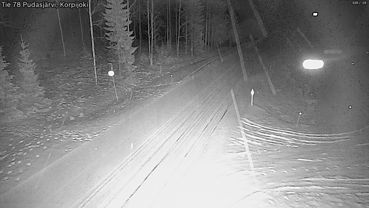 Kelikamerat Kuva Tie 78 Pudasjärvi, Korpijo, Pudasjärvi, Pohjois-Pohjanmaa