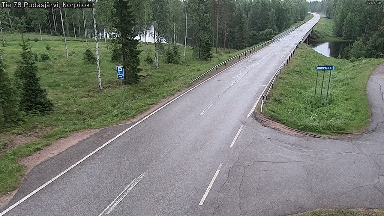 Kelikamerat Kuva Tie 78 Pudasjärvi, Korpijo, Pudasjärvi, Pohjois-Pohjanmaa
