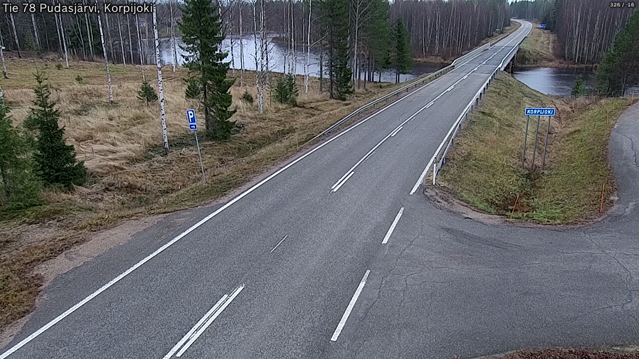 Kelikamerat Kuva Tie 78 Pudasjärvi, Korpijo, Pudasjärvi, Pohjois-Pohjanmaa