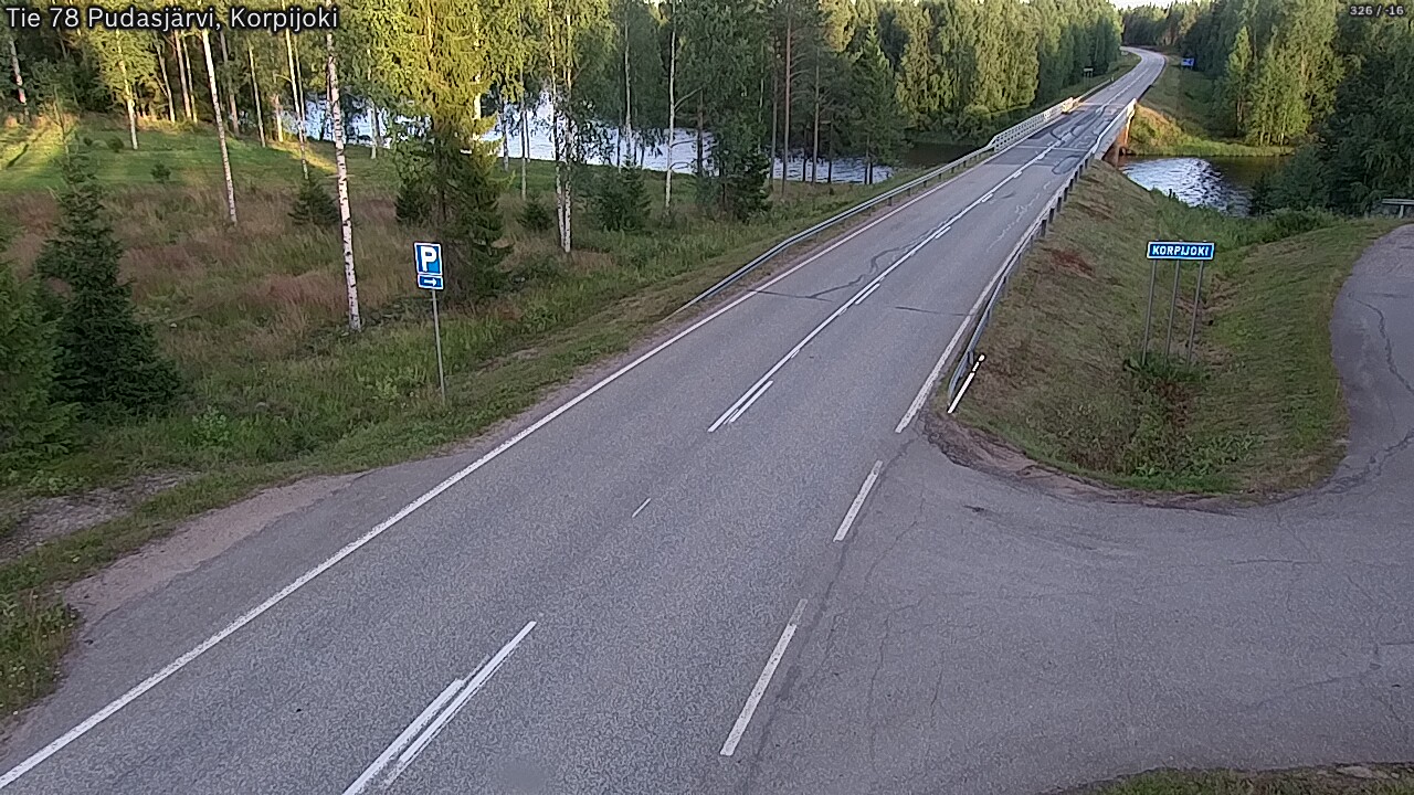 Kelikamerat Kuva Tie 78 Pudasjärvi, Korpijo, Pudasjärvi, Pohjois-Pohjanmaa