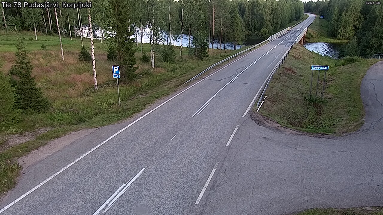 Kelikamerat Kuva Tie 78 Pudasjärvi, Korpijo, Pudasjärvi, Pohjois-Pohjanmaa