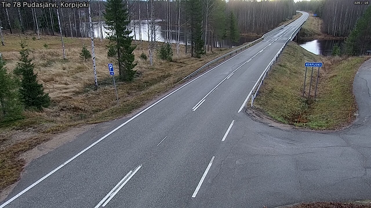 Kelikamerat Kuva Tie 78 Pudasjärvi, Korpijo, Pudasjärvi, Pohjois-Pohjanmaa