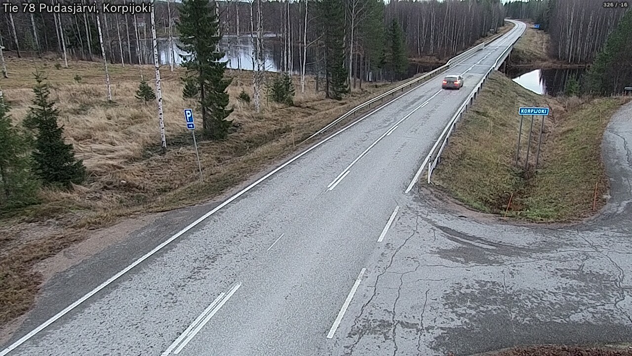 Kelikamerat Kuva Tie 78 Pudasjärvi, Korpijo, Pudasjärvi, Pohjois-Pohjanmaa